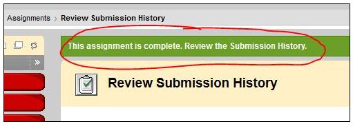 Assignment Upload Confirmation